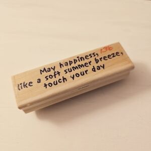 Stampressions Happiness Rubber Stamp